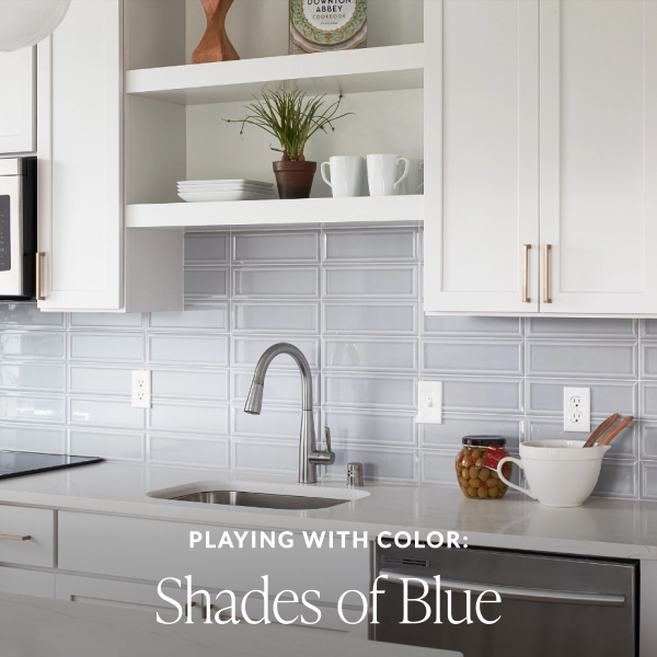 The Tile Shop Playing With Color: Shades of Blue