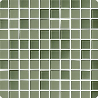 Glass Khaki Green Mosaic