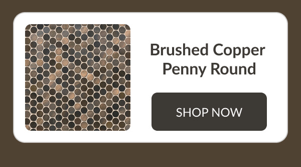 Brushed Copper Penny Round