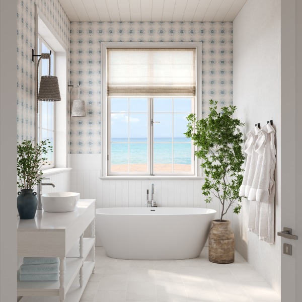 Coastal-Chic Bathroom Image