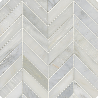 Hampton Carrara Chevron Mosaic