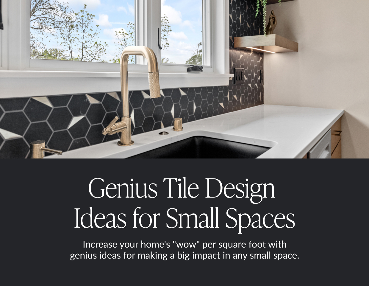 Genius Tile Design Ideas for Small Spaces - Increase your home's "wow" per square foot with genius ideas for making a big impact in any small space. 