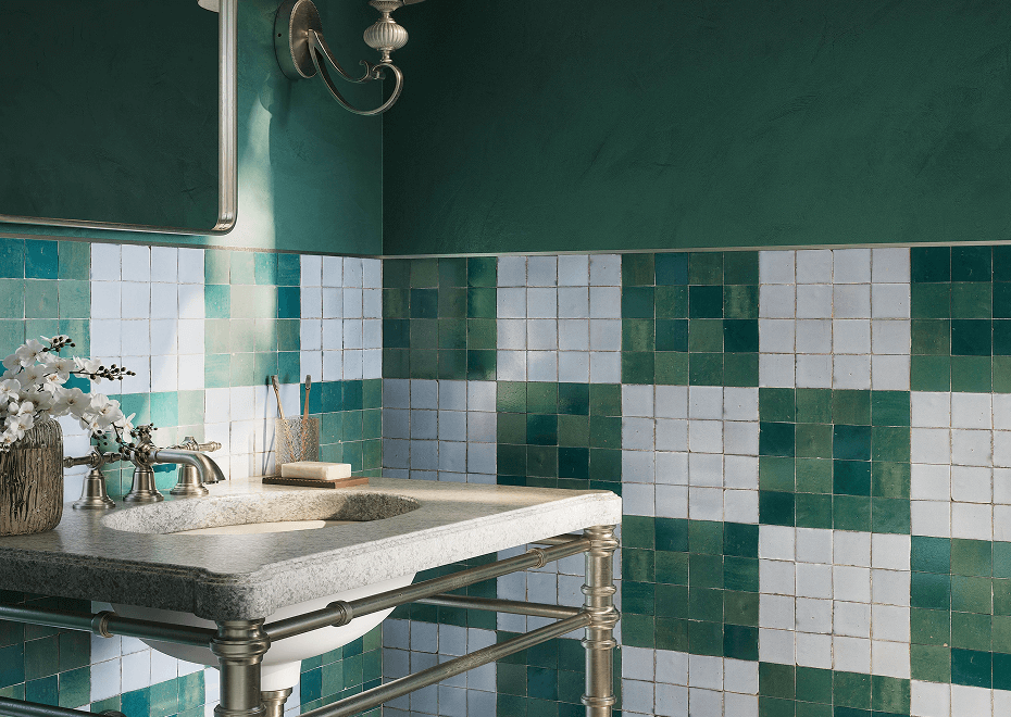 Mosaic Checkerboard Image