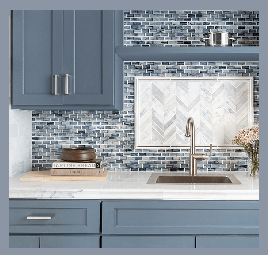 Blue Twilight Backsplash