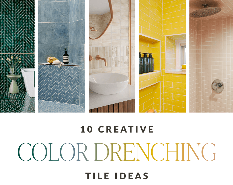 10 Creative Color Drenching Tile Ideas