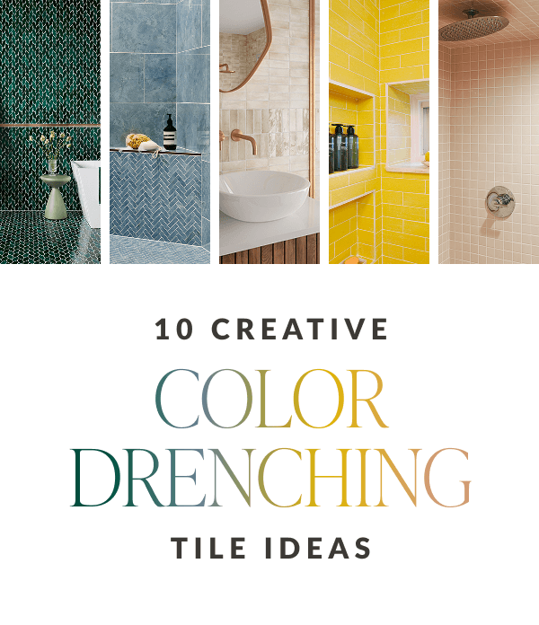 10 Creative Color Drenching Tile Ideas