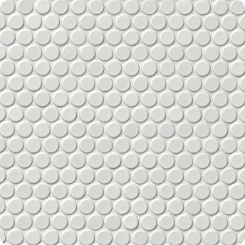 Penny Round Matte White