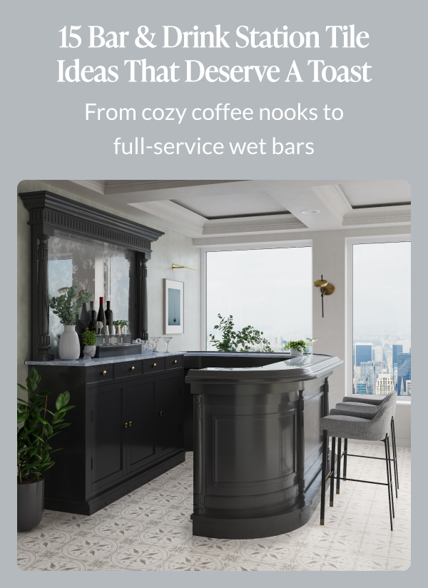 15 Bar & Drink Station Tile Ideas That Deserve A Toast - From cozy coffee nooks to full-service wet bars