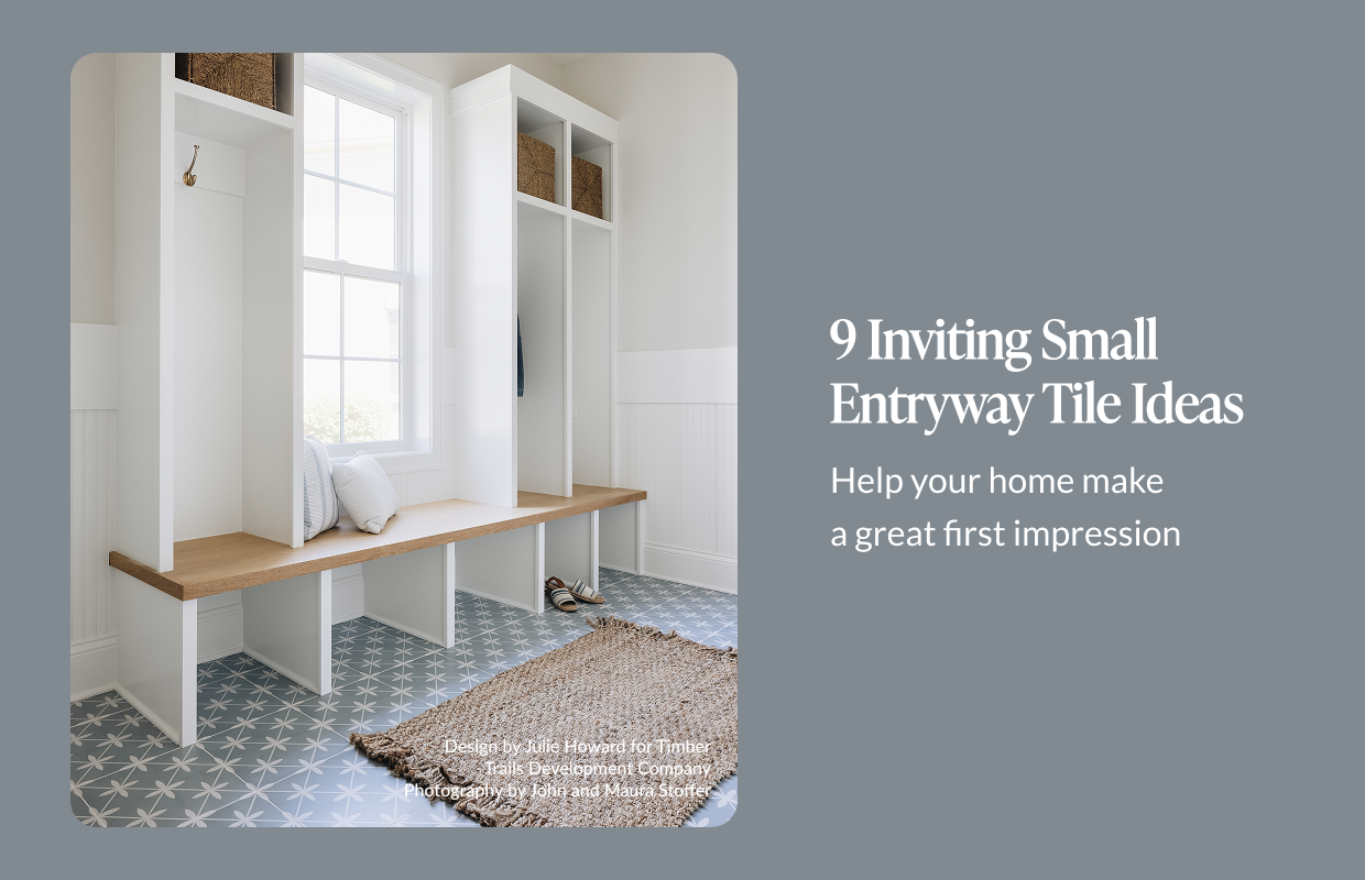 9 Inviting Small Entryway Tile Ideas - Help your home make a great first impression