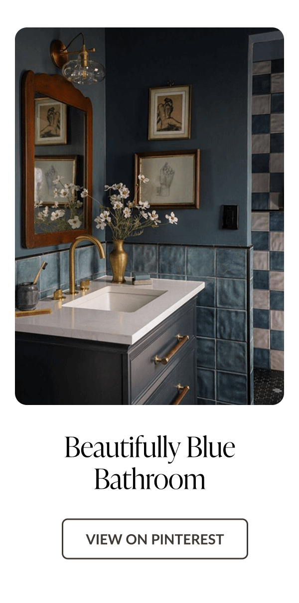Beautifully blue bathroom - View on Pinterest