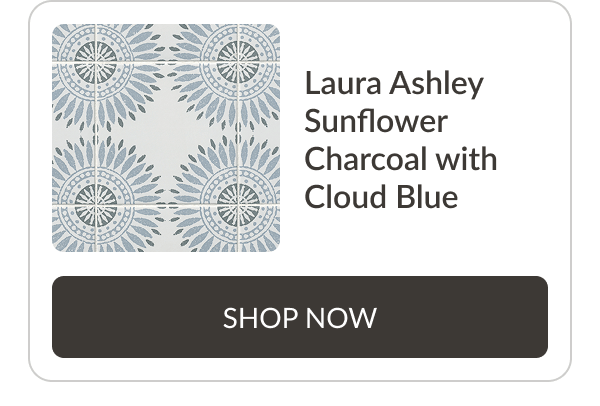 Laura Ashley Sunflower Charcoal with Cloud Blue Shop Now