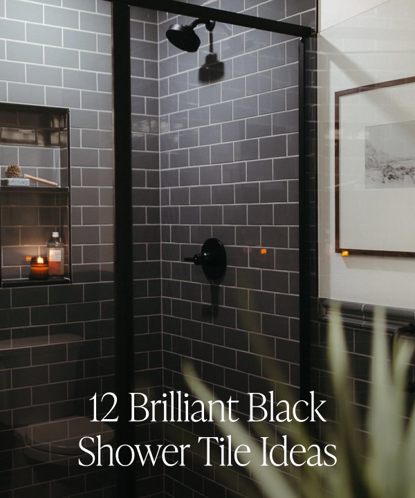 12 Brilliant Black Shower Tile Ideas