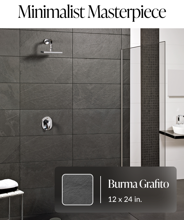 Minimalist Masterpiece - Burma Grafito 12 x 24 in.