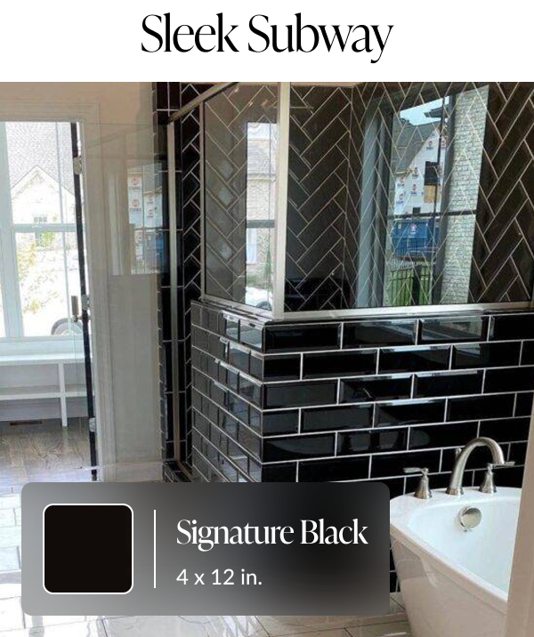 Sleek Subway - Signature Black 4 x 12 in.
