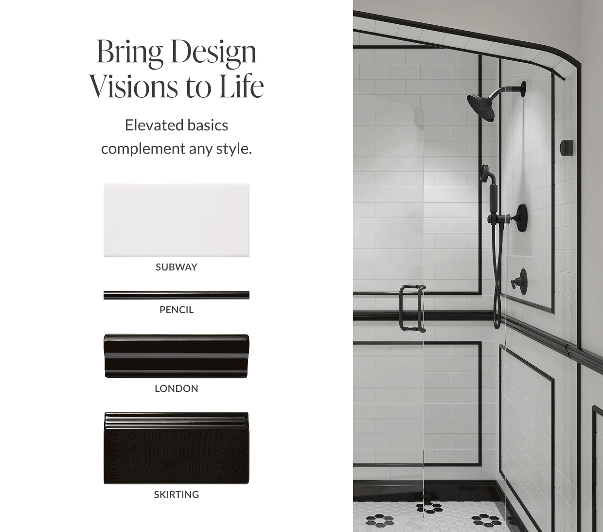 Bring Design Visions to Life - Elevated basics complement any style. Subway, Pencil, London, Skirting gif
