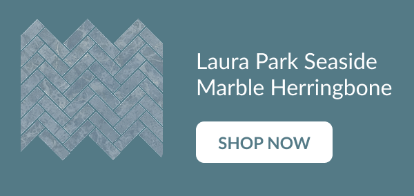 Laura Park Seaside Marble Herringbone