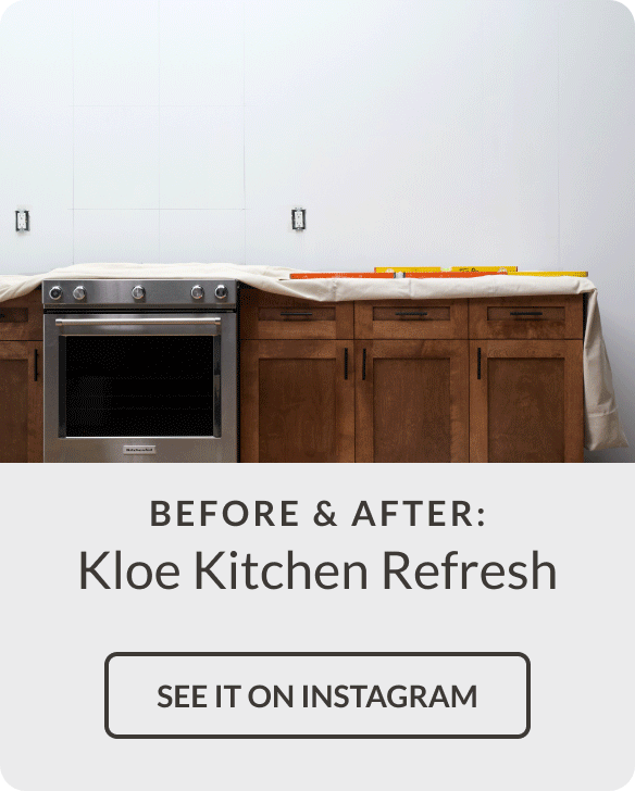 Before & After: Kloe Kitchen Refresh - See it on Instagram