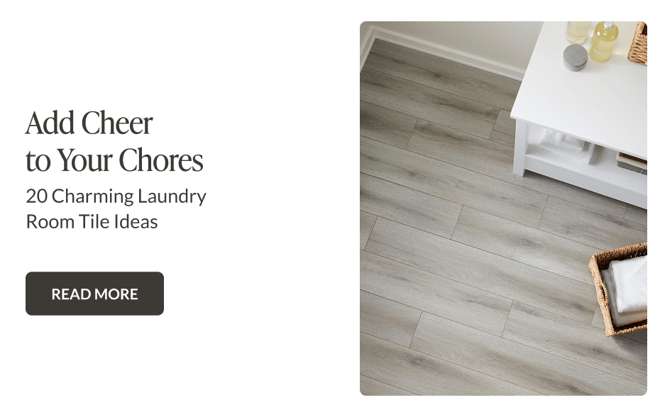 Add Cheer To Your Chores: 20 Charming Laundry Room Tile Ideas - Read More