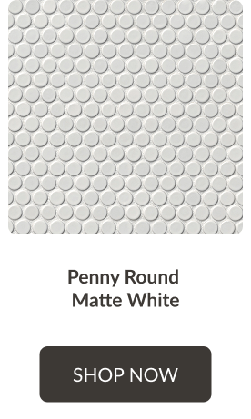Penny Round Matte White - Shop Now