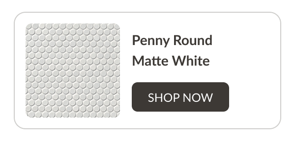 Penny Round Matte White - Shop Now