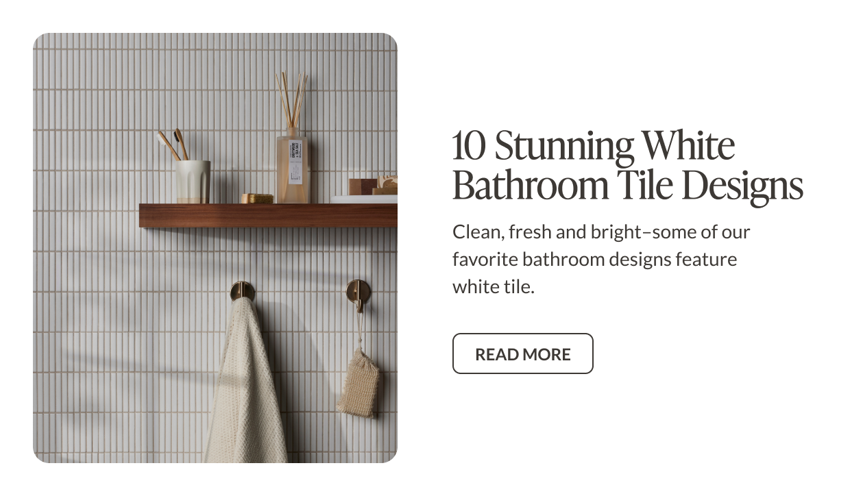 10 Stunning White Bathroom Tile Designs: Clean, fresh and bright - some of our favorite bathroom designs feature white tile. Read More