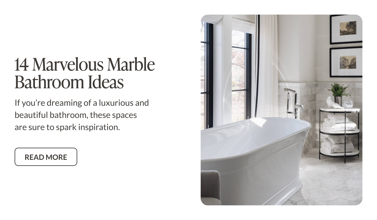 14 Marvelous Marble Bathroom Ideas: If you're dreaming of a luxurious and beautiful bathroom, these spaces are sure to spark inspiration. Read More