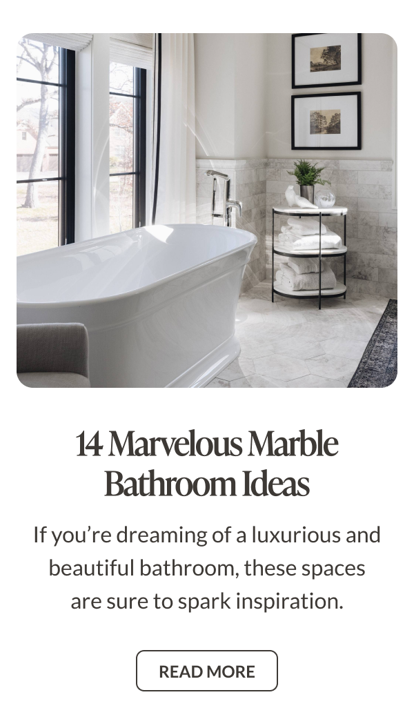 14 Marvelous Marble Bathroom Ideas: If you're dreaming of a luxurious and beautiful bathroom, these spaces are sure to spark inspiration. Read More