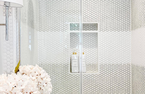9 Creative Penny Tile Bathroom Ideas