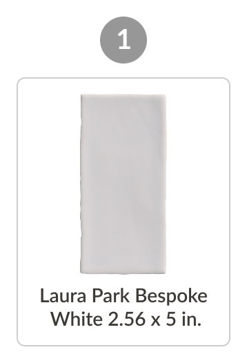 Laura Park Bespoke White 2.56x5 in.