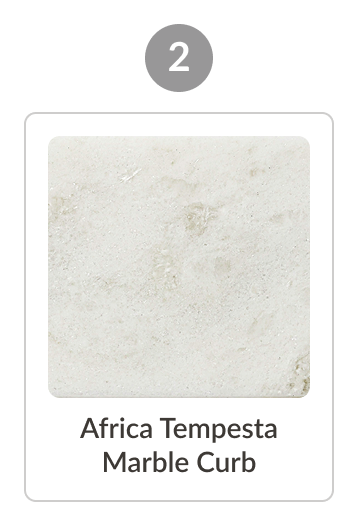Africa Tempesta Marble Curb