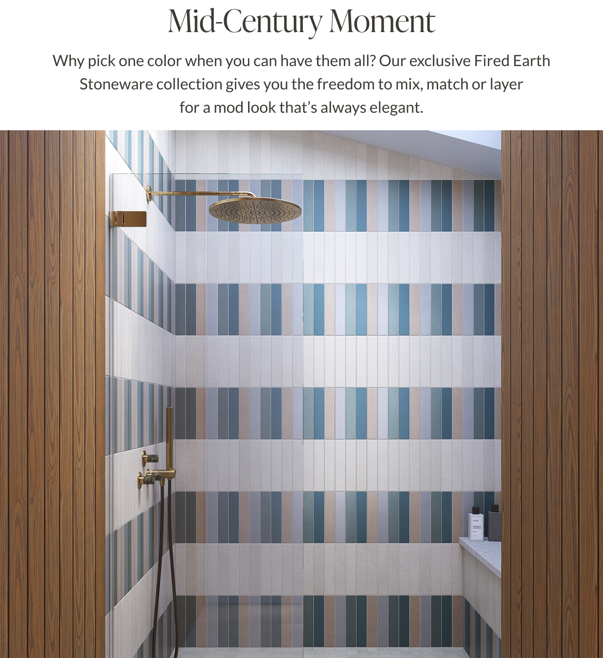 Mid-Century Moment - Why pick one color when you can have them all? Our exclusive Fired Earth Stoneware collection gives you the freedom to mix, match or layer for a mod look that's always elegant.