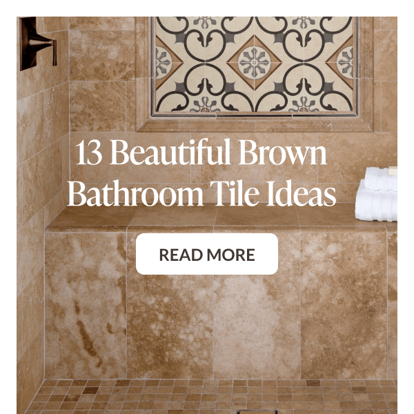 13 Beautiful Brown Bathroom Tile Ideas - Read More