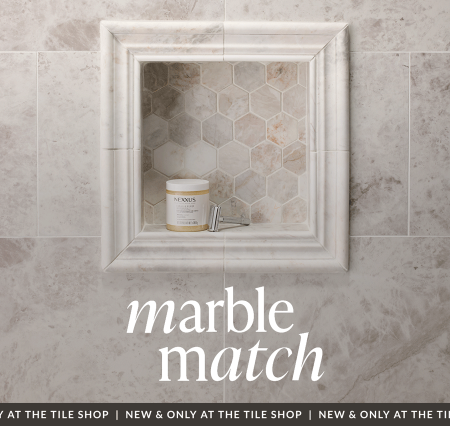 Marble Match gif - New & Only at The Tile Shop