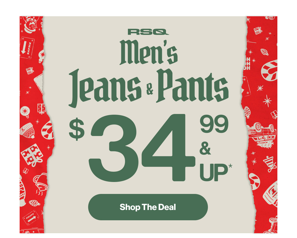 Men's Jeans and Pants $34.99 and up