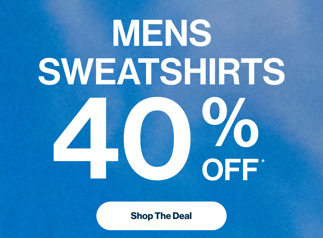 Men's Sweatshirts 40% Off