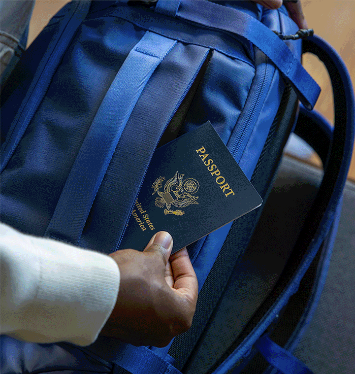 Impulse Travel Backpack Duffel in Future Dusk