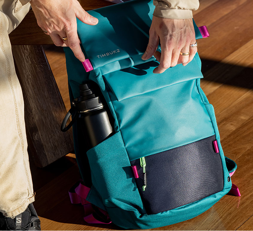Magnetic flap opens for quick easy access