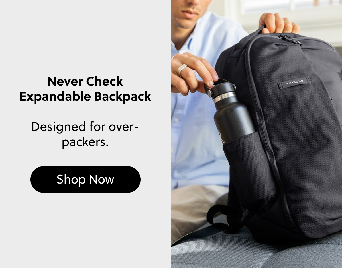 Never Check Expandable Backpack