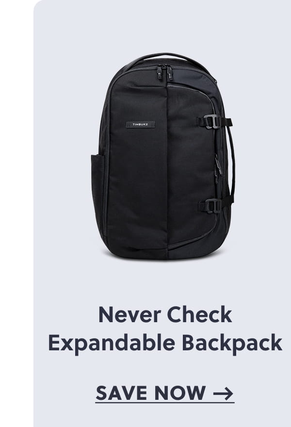 Never Check Expandable Backpack Save Now →