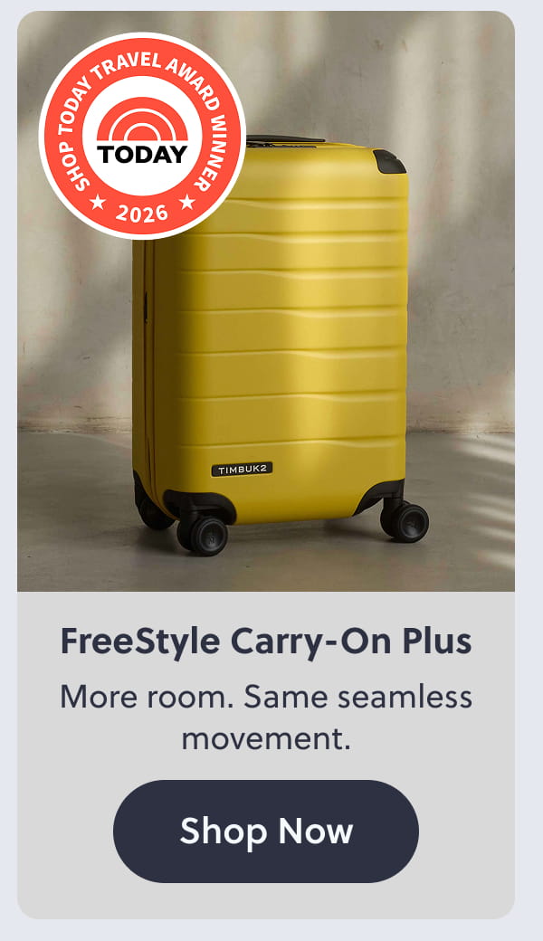 FreeStyle Carry-On Plus. More room. Same seamless movement. Shop now