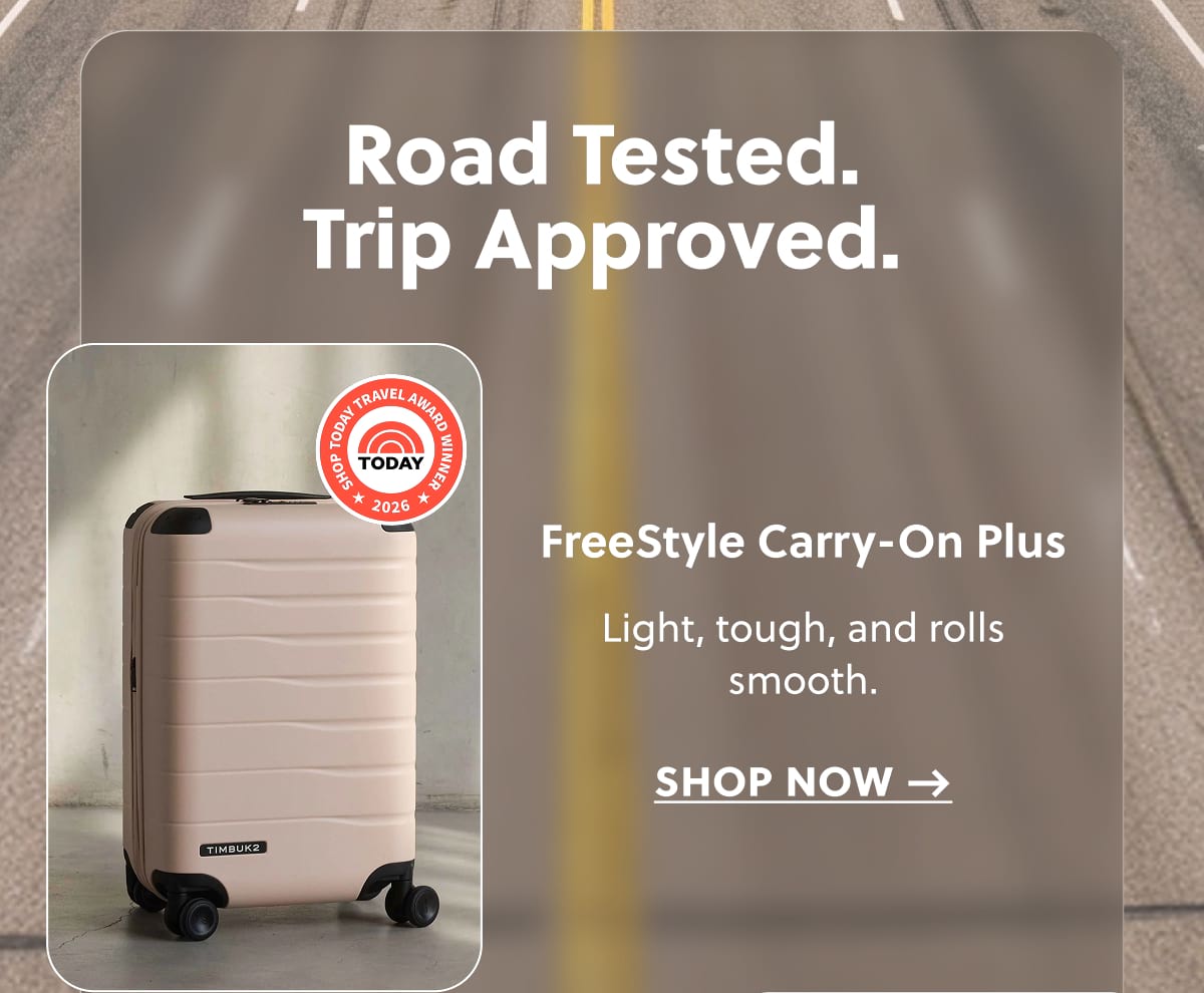 Road Tested. Trip Approved. FreeStyle Carry-On Plus | Light, tough, and rolls smooth. Shop now →