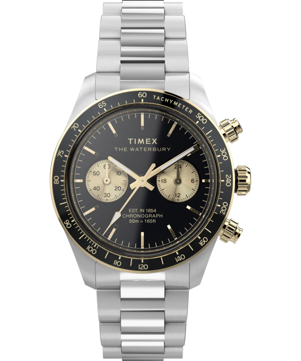 Image of Waterbury Heritage Chronograph 39mm Stainless Steel Bracelet Watch&nbsp;&nbsp;