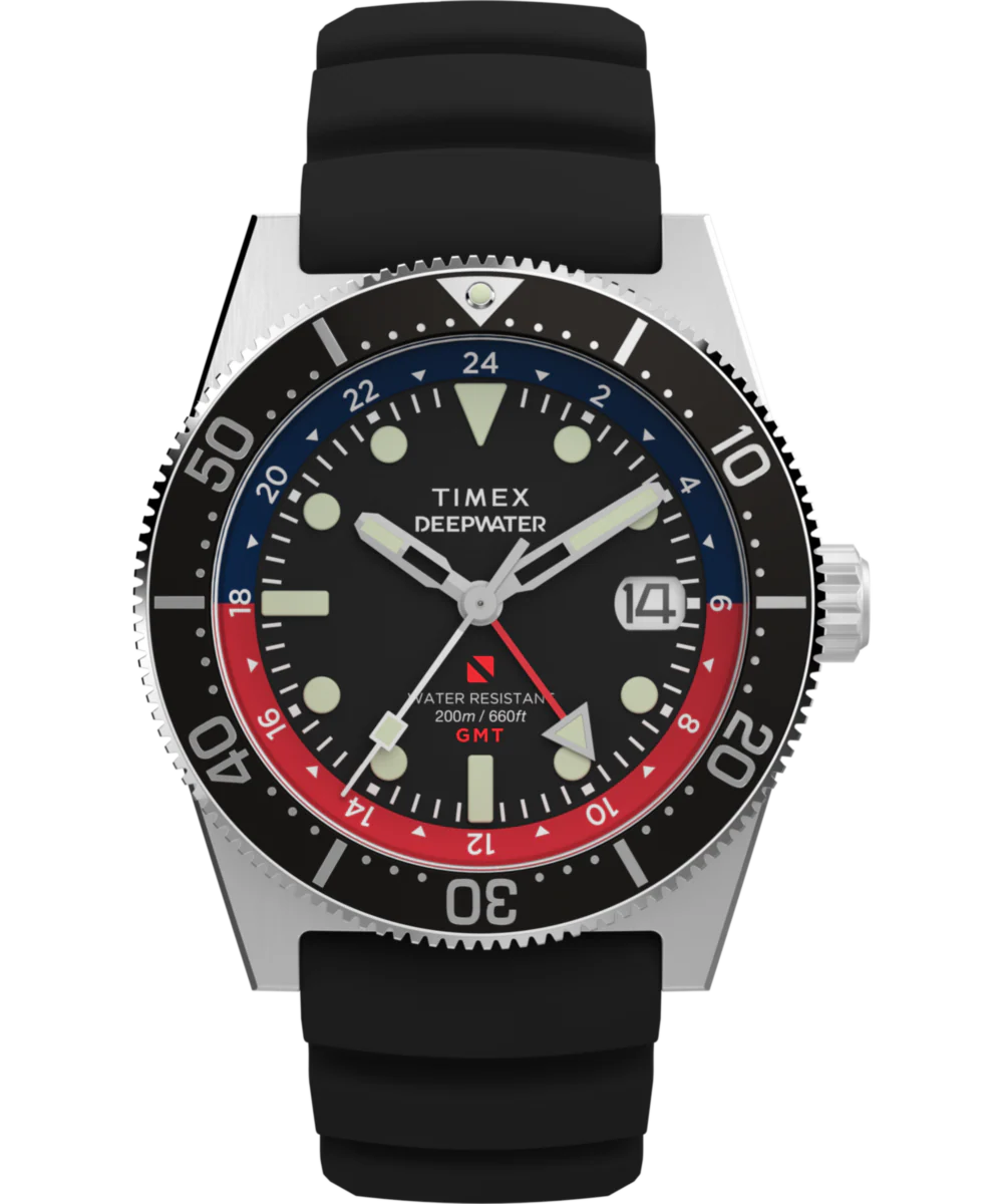 Image of Deepwater Reef 200 GMT 41mm Synthetic Rubber Strap Watch