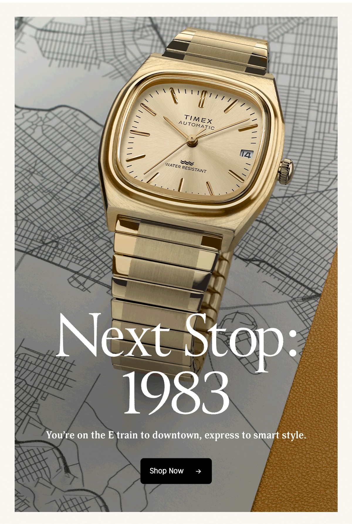 Next Stop: 1983 | You're on the E train to downtown, express to smart style. | Shop Now