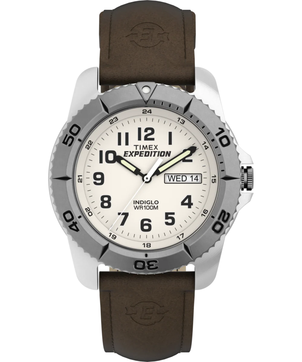 Image of Expedition Traditional 40mm Leather Strap Watch