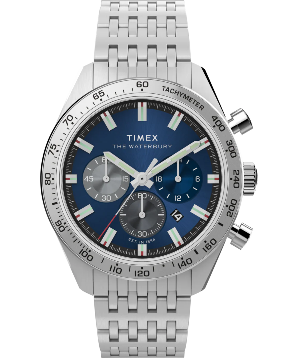 Image of Waterbury Traditional Chronograph 41mm Stainless Steel Bracelet Watch&nbsp;