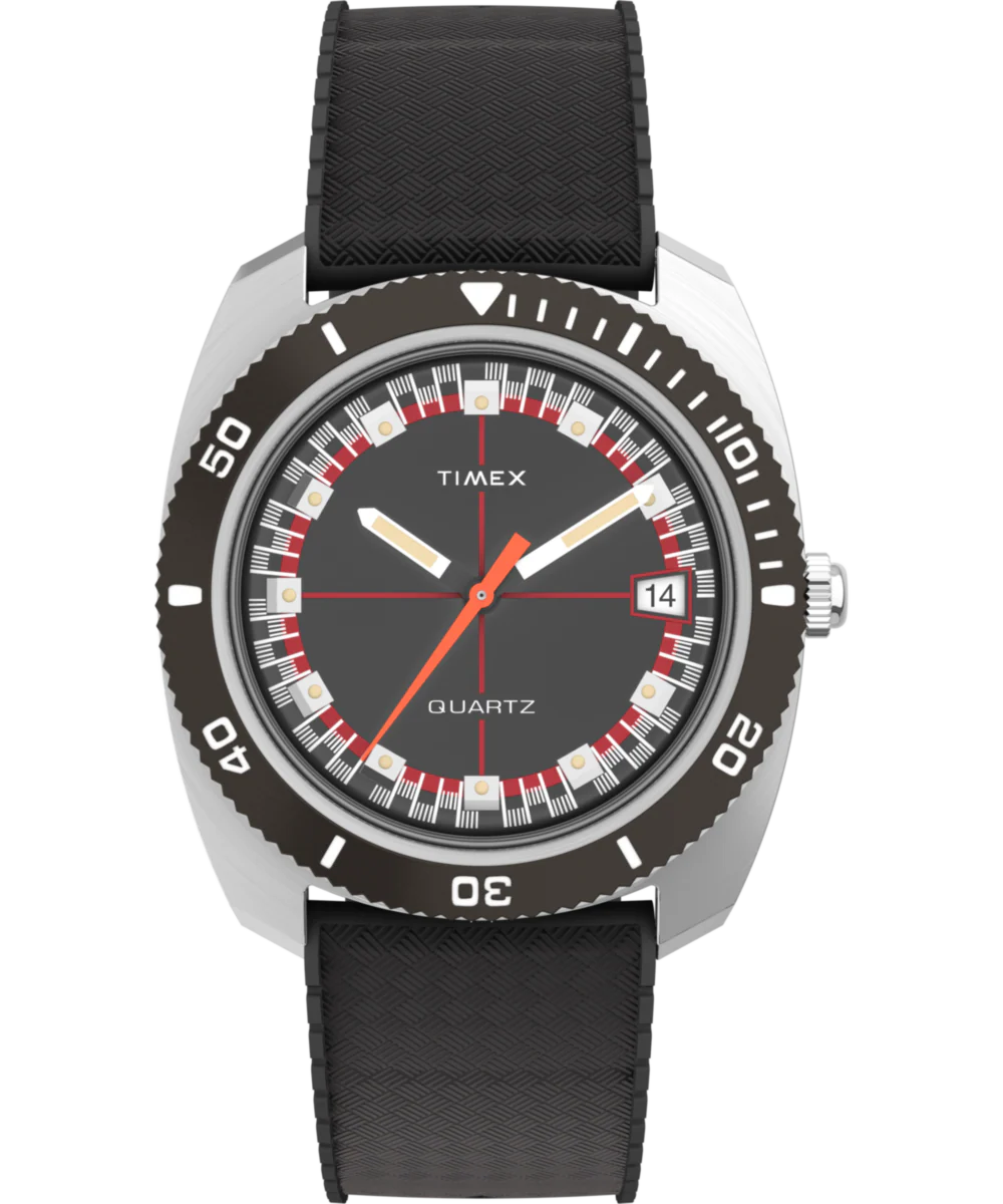 Image of Q Timex Reissue 1971 Velocity 36mm Synthetic Rubber Strap Watch