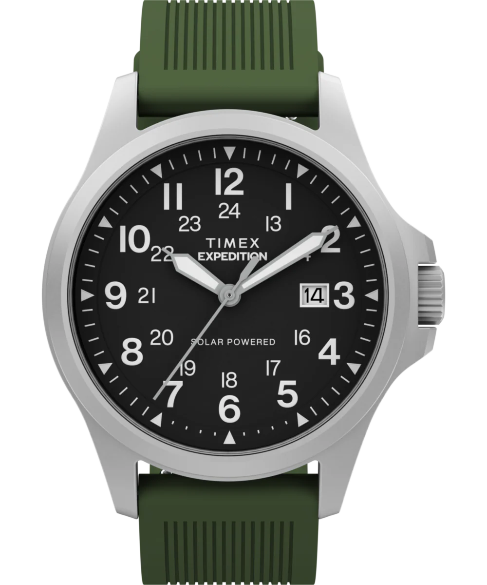 Image of Expedition® Field Post Solar 41mm Silicone Strap Watch