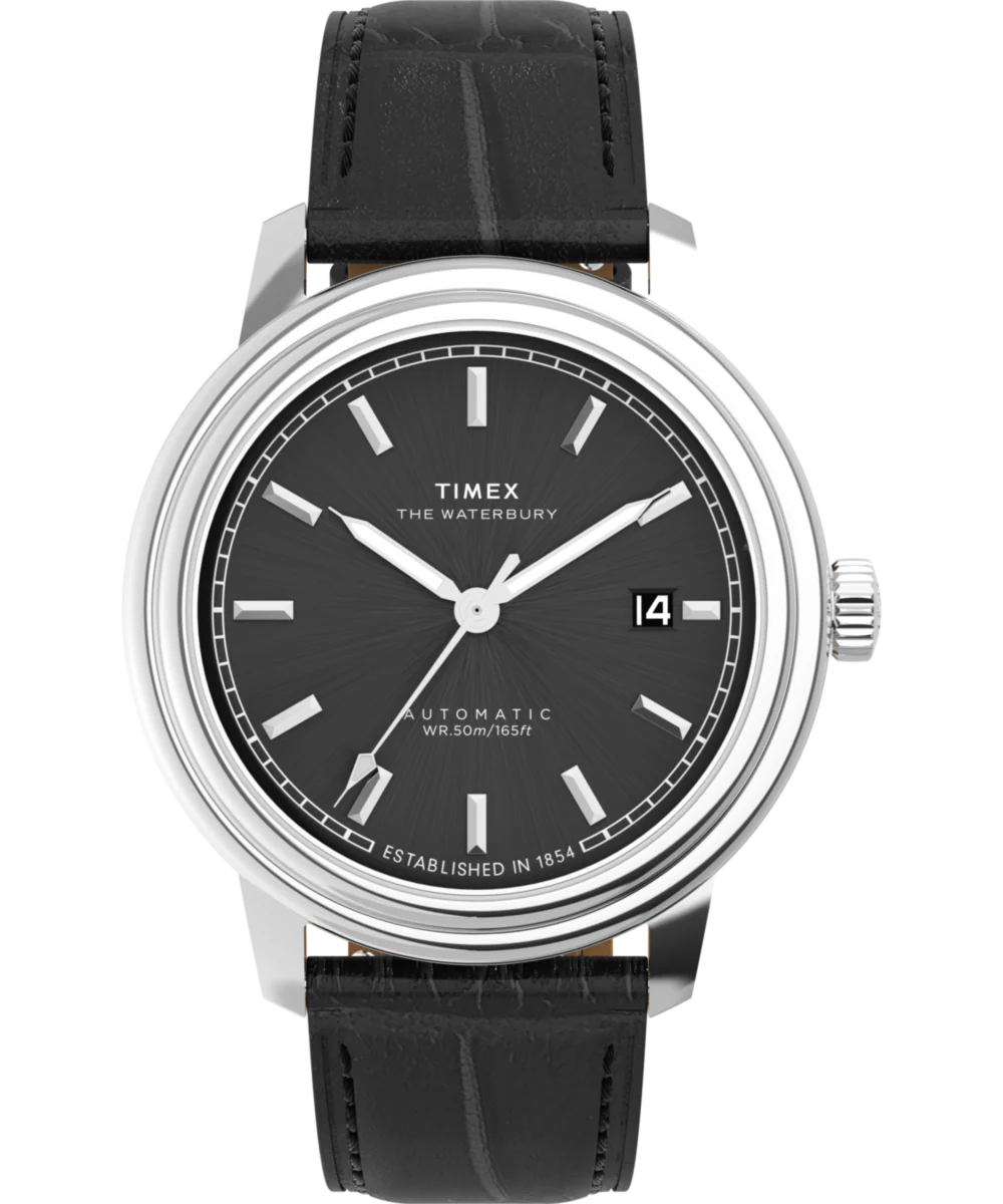 Image of Waterbury Metropolitan Automatic 41mm Leather Strap Watch&nbsp;