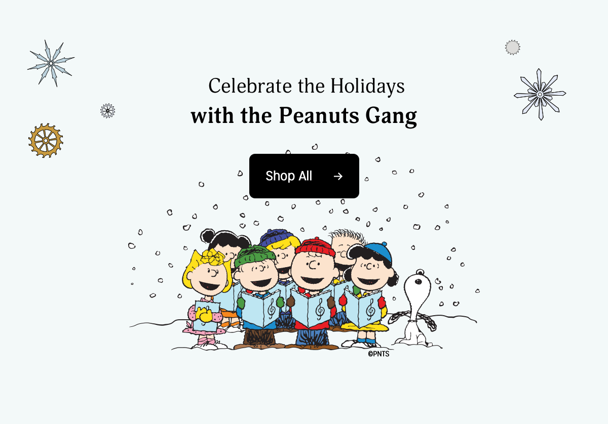 celebrate the holidays with the peanuts gang | shop all